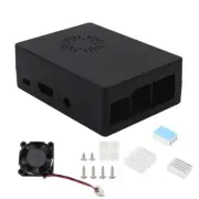 forRaspberryPi 3b 3b+ ABS Shellwith Cooling Fan Display Protector Cover