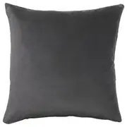 SANELA cushion cover, dark grey, 65x65 cm