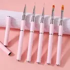 Set Thin Liner Manicure Tools Dual-ended Flower Painting Drawing Nail Art Brush