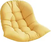 ＫＬＫＣＭＳ Hanging Egg Chair Cushion Pad Comfortable Chair Seat Cushion Thicken for Porch Garden, Yellow