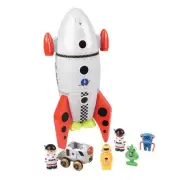 CP Toys Space Mission Rocket Ship Toy, Includes Astronaut Toys, Aliens and