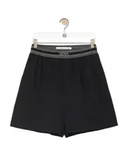 Shorts in wool M black