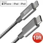 iDARS Apple MFi-Certified PD Fast Charge USB-C to Lightning Braided Cable (10