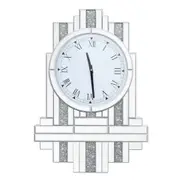 Large Sparkle Twinkle Bling Wall Clock Diamond Silent Wall Clock Home Decorative