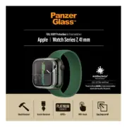 PanzerGlass Clear AB Screen Protector For Apple Watch 7 41mm Full Body Glass