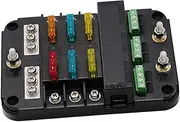 GLEAVI Rv Yacht Insurance Power Strips Rocker Off Switch Block Multiple Automotive Fuses Tank Multi Plug Bank Kit Cord Car Battery Tester Drill USB Panel Protection Outlet Abs Body
