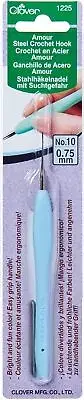 Clover 1225 Amour Steel Crochet Hook No. 10, 0.75mm