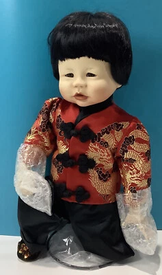 Edwin M. Knowles Kathy Barry Vintage Doll “Chen” COA Internatinal Toys&Tots NIB