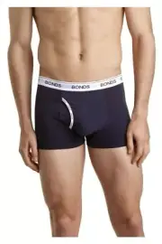Authentic Bonds Mens Guyfront Trunks Underwear Shorts Briefs Navy/White