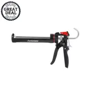 10 Oz. Leverage Drip Caulk Gun Adjustable Thrust Seal Punch Cushion Grip Trigger