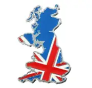 2X 3D UK Union Jack Britain England Map Flag Fender Trunk Emblem Badge Sticker (for: MG)
