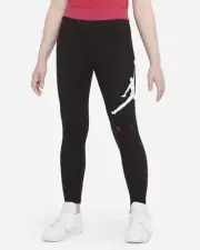 NIKE JORDAN GIRLS JUMPMAN SUSTAINABLE LEGGINGS - Black(White) - XL