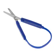 Mini Stainless Steel Loop Scissors Adaptive Design Colorful Grip Scissor Art Craft Cutting Tool