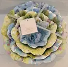 4 Shabby Chic Nesting Bowls Melamine Flower Bloom Multicolor Serving Spring Set