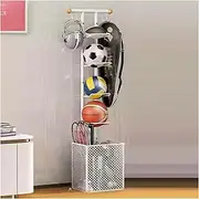 Tennis Racket Storage Rack,Adjustable Height Tennis Racquet Storage Rack.Ball Sports Equipment Storage Rack.Badminton Racket Display Rack.for Gymnasium Gym School Tennis Courts
