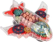 UPKOCH Funny Airplane for Wear Resistant Cartoon Plaything Electric Sliding Design Material Present for Boys and Age Enhances Parent Interaction