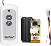 433Mhz DC 3.7V 4.5V 5V 6V 7.4V 9V 12V Universal Receiver Module RF Remote Control Switch Relay 1CH Mini Wireless Control Switch 3.7V-12V Wide Working Voltage + 1PCS 2 Key 433 Mhz Transmitter Remote