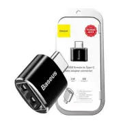 Baseus Mini USB Female to Type-C Male Adapter Converter Black