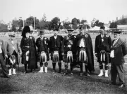 Caledonian Society Members Bendigo Victoria 1920 Old Historic Photo
