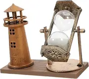 Retro Style Sandglass Timer Decorative Ornaments Home Office Decor Elegant Vintage Design