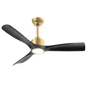 52 Inch ETL Listed Quiet DC Motor High CFM Ceiling Fans with Lights Remote Co...