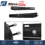 Black Mud Flap Hanger Set Spring Loaded Straight 2-1/2" Bolt Spacing 30" US