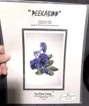 The Silver Lining “PEEKABOO” Pansies Counted Cross Stitch Chart