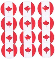 Veemoon 12pcs Round Flag Cloth Patches for Clothing Repair Fashionable Embroidery Applique DIY Decoration Skin Friendly Material for Friends