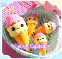 在飛比找Yahoo!奇摩拍賣優惠-~Happy Squishy~ 最新款超可愛 迷你小冰淇淋君