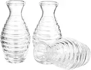 PRETYZOOM Essential Oil Diffuser Bottles 3 Pack Wide Mouth Glass Jars for Aromatherapy Perfume Storage