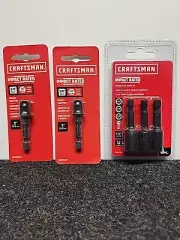 Craftsman Magnetic Nut Drivers 1/4" 5/16" 3/8" & 2- 1/4"SIR 3/8"Socket Adapters