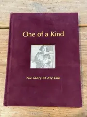 NORDSTROM 2003 “One of a Kind The Story of My Life” SUEDE Hardcover MEMORY Book