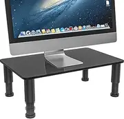 Computer Monitor Stand Riser with Height Adjustable Multi Media Desktop Stand for Computers, Laptops & TVs, HD01B-002P