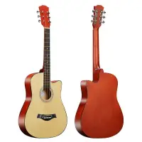 在飛比找樂天市場購物網優惠-吉他38寸41寸批發民謠木吉他初學者練習琴普及jita吉它琴