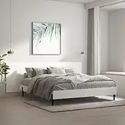 Bed Headboard, Beds Head Frame Wall Headboard White 240 cm Engineered Wood