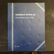 Vintage Whitman Folder #9062 Canadian Silver 5 Cents - 1858-1921