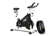 NORFLEX Spin Bike Flywheel Commercial Gym Exercise Home Workout Bike Fitness WHT