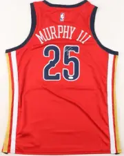 Trey Murphy III Signed Jordan Pelicans Jersey (JSA)