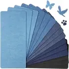 Fabric Jean Patches Black Denim Fabric Iron-On Clothes Patches for Couch