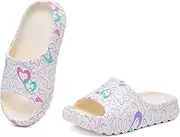Women's Bathing Shoes - Summer Flip Flops Lightweight Sandals 100% EVA Bath Slippers Non-Slip Slippers Cloud Slippers, blue, 6/7 AU