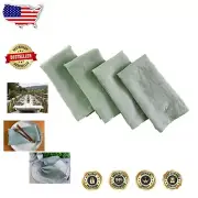 Set of 4 Sage Green Stonewashed Linen Napkins - Mitered Corners, 20"x20"