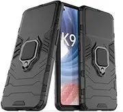 [TiHen] Compatible for Samsung Galaxy A23 4G Case, Hybrid Heavy Duty Protection Shockproof Defender Kickstand Armor Case Cover+Tempered Glass Screen Protector*2-Black