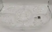 Mikasa Crystal Snowflake Chip and Dip / Veggie 15" set, #SA 960/860 Germany