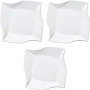 Set of 3 Origami Plates 9.5 [ 25 x 25 x 3.2 cm ] | Western Tableware Plate, Made in China Setomonohonpo