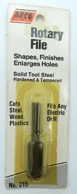 RARE Vintage Arco Rotary File No.315 Shapes, Finishes, Enlarges Holes NOS