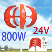 800W Wind Turbine Generator Vertical 24V W/ MPPT Controller for Home Boat Truck