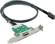 Mini SAS Cable, SFF-8087 to SFF-8088 Straight to Straight High-Speed Data Transfer for SAS/RAID Controllers, Backplanes, and Servers, 2FT
