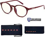 Gaming Glasses | Blue Light Blocking Glasses | Attache/Dark Red by Gunnar | 35% Blue Light Protection, 100% UV Light, Anti-Reflective To Protect & Reduce Eye Strain & Dryness