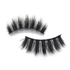 1 Pair Fake Eyelash Soft Long-lasting Messy Cross Fake Eyelash Acrylic