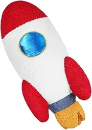Rocket Ship Pillow Cute Space Themed Cushion for Boys Astronaut Room Decor Nursery Room Decoration Adorable for Sleep and Playtime